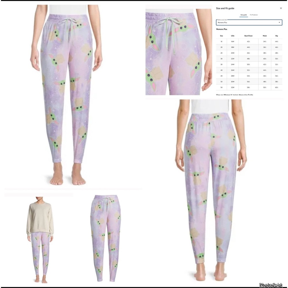 Briefly Stated XL Star Wars mandalorian sleep jogger pants NWT